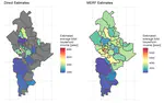 Flexible domain prediction using mixed effects random forests